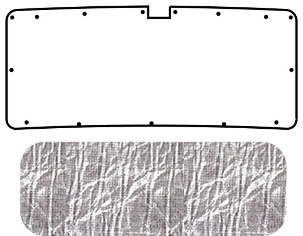 Picture of 1970-74 Dodge Challenger AcoustiHood Under Trunk Cover Kit with HeatShield Insulation Panels