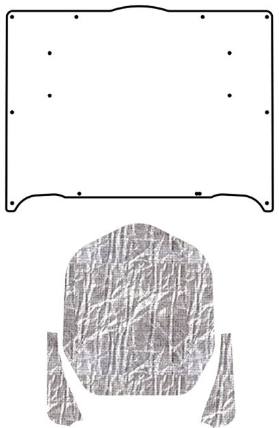 Picture of 1970-74 Plymouth Barracuda QuietRide AcoustiHood Cover Kit with HeatShield Insulation Panels