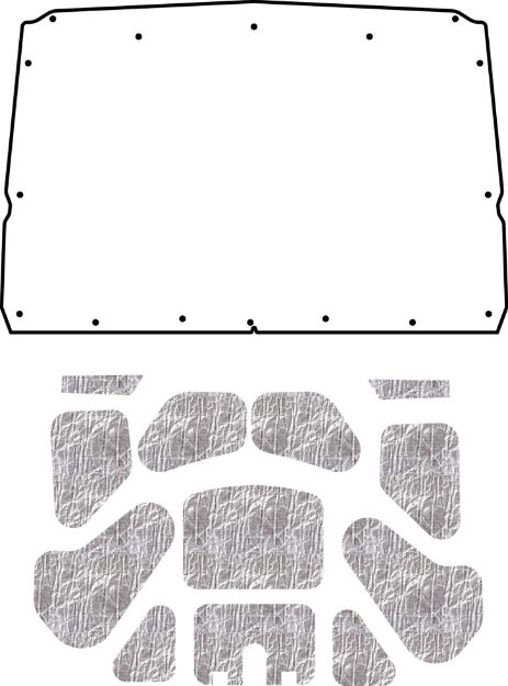 Picture of 2010-2012 Ford Mustang AcoustiHood Under-Hood Insulation and Sound Barrier Kit