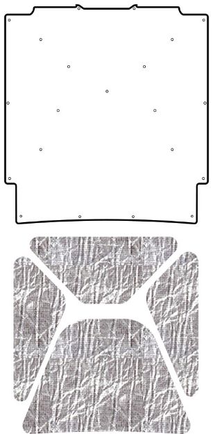 Picture of 1964-1966 Ford Mustang Coupe AcoustiHood Under-Hood Insulation Kit by QuietRide Solutions