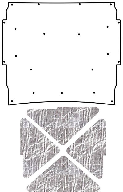 Picture of 1966-67 Nova AcoustiHood Under-Hood Insulation & Sound Barrier Kit by QuietRide Solutions