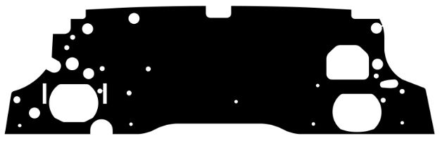 Picture of 1955-1956 Packard QuietRide Firewall Insulator Pad with Heat and Sound Barrier