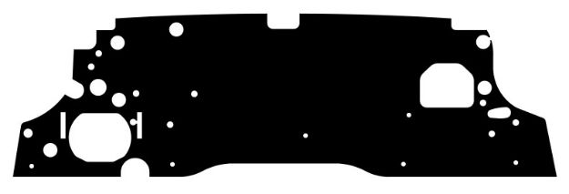 Picture of 1955-1956 Packard QuietRide Firewall Insulator Pad with Heat and Sound Barrier