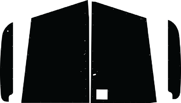 Picture of 1949-1962 Peterbilt Truck Models 280-350 AcoustiShield Original Style Headliner Kit with Leather Grain, 4 Pieces, Binding Tape, and Hardware