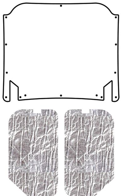 Picture of 1979-1980 Ford Pinto QuietRide AcoustiHood Under Hood Cover Kit with Heatshield Panels