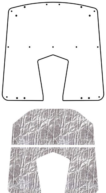 Picture of 1955-57 Ford Thunderbird QuietRide AcoustiHood Under-Hood Insulation and Sound Barrier Kit
