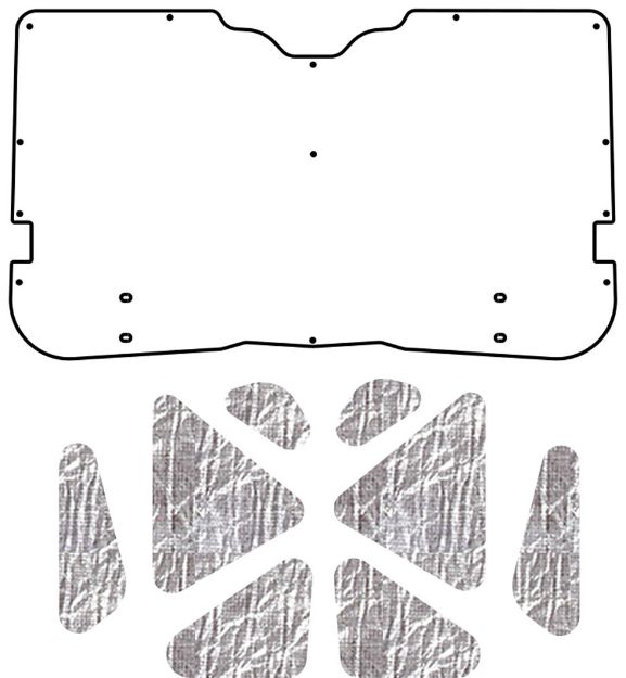 Picture of 1958-1960 Ford Thunderbird QuietRide AcoustiTrunk Sound and Heat Barrier Kit