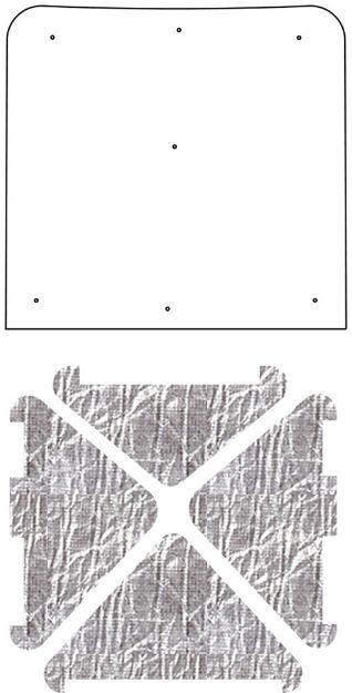 Picture of 1968-69 Ford Torino/Fairlane QuietRide AcoustiHood Cover Kit with HeatShield Insulation Panels