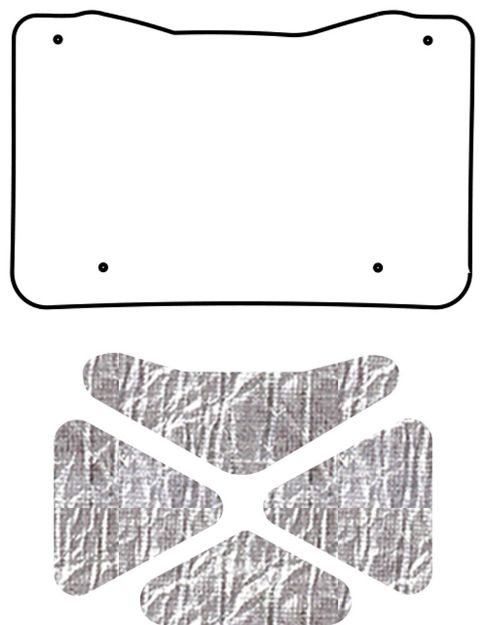 Picture of 1970-71 Ford Torino AcoustiHood Under Trunk Cover with HeatShield Insulation Panels