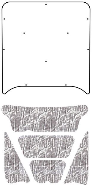 Picture of 1972-1976 Ford Torino AcoustiHood Under-Hood Insulation and Sound Barrier Kit