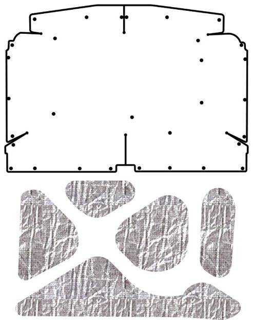Picture of 1971-77 Vega QuietRide Solutions AcoustiHood Under Hood Cover Kit with Heatshield Panels