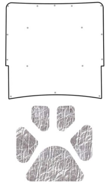 Picture of 1967-1969 Camaro F-Body QuietRide Solutions AcoustiHood Cover Kit with Heatshield Panels and Installation Accessories