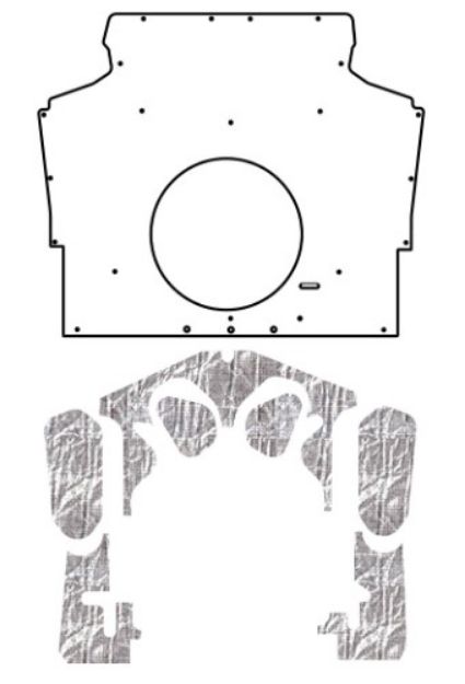 Picture of 1975-1981 Camaro F-Body AcoustiHood Kit by QuietRide Solutions - Induction Under Hood Cover with Heatshield Panels and Installation Accessories