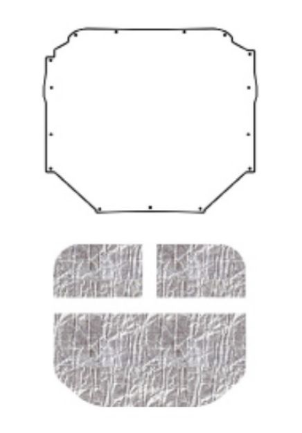Picture of 1979-82 Ford Mustang Hatchback AcoustiHood Under-Hood Insulation & Sound Barrier Kit by QuietRide Solutions