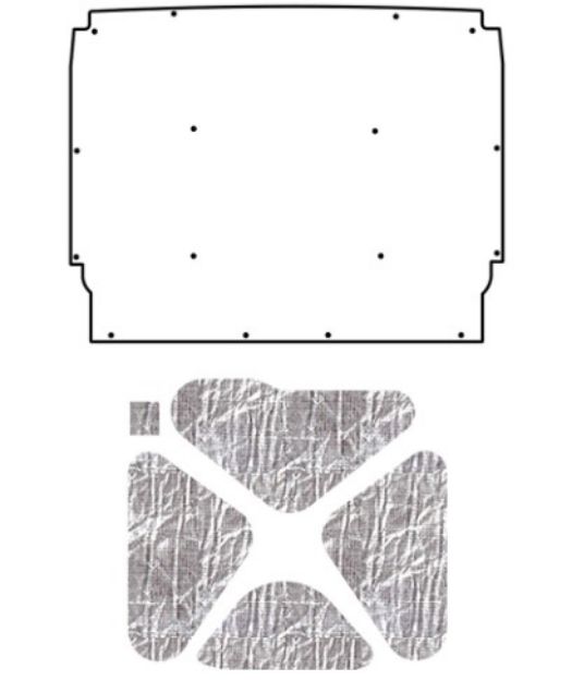 Picture of 1962-65 Chevy Nova QuietRide AcoustiHood Under Hood Cover Kit with Heatshield Panels and Mounting Accessories