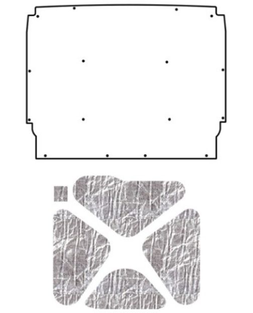 Picture of 1962-65 Chevy Nova QuietRide AcoustiHood Under Hood Cover Kit with Heatshield Panels and Installation Accessories