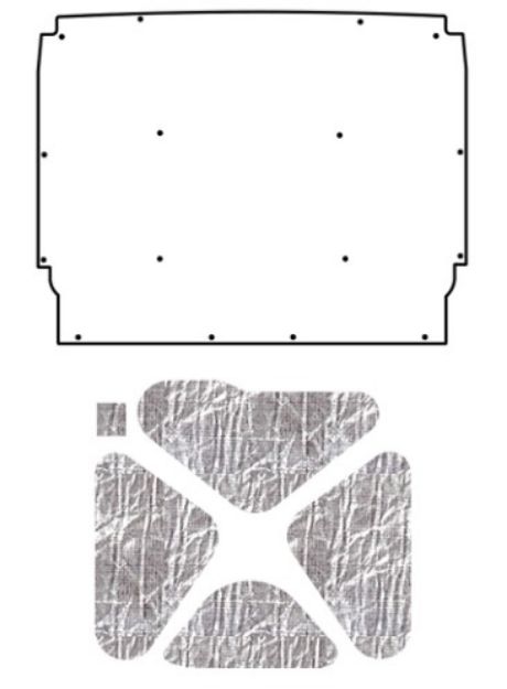 Picture of 1962-1965 Chevy Nova QuietRide AcoustiHood Under Hood Cover Kit with Heatshield Panels