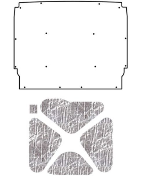 Picture of 1962-65 Chevy Nova AcoustiHood Kit by QuietRide Solutions - Under Hood Cover with Heatshield Panels and Installation Accessories