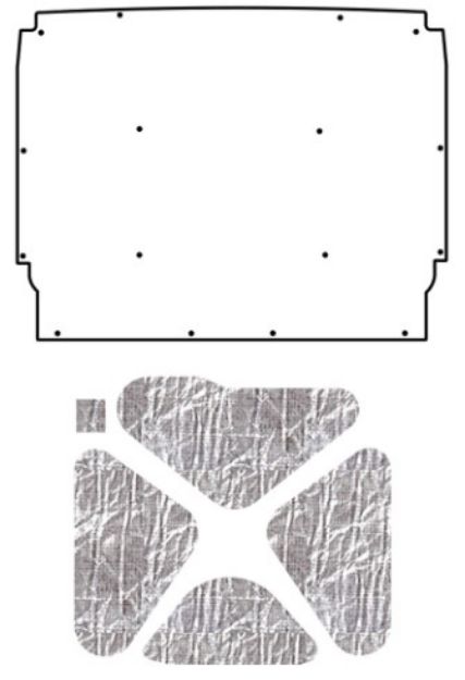 Picture of 1962-65 Nova QuietRide AcoustiHood Cover Kit with Heatshield Panels and Installation Accessories
