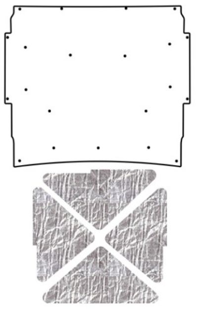 Picture of 1966-67 Nova QuietRide AcoustiHood Under Hood Cover Kit with Heatshield Panels and Installation Accessories