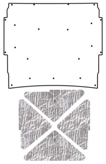 Picture of 1966-67 Chevrolet Nova QuietRide AcoustiHood Under Hood Cover Kit with Heatshield Panels and Installation Supplies