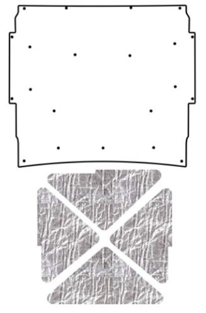 Picture of 1966-67 Nova QuietRide Solutions AcoustiHood Under Hood Cover Kit with Heatshield Panels and Mounting Accessories