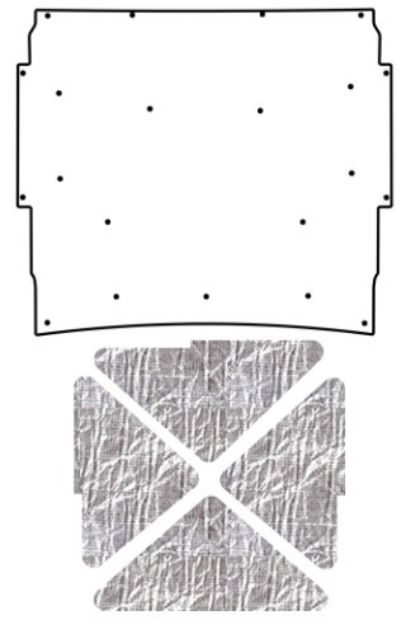 Picture of 1966-67 Nova QuietRide Solutions AcoustiHood Cover Kit with Heatshield Panels and Accessories