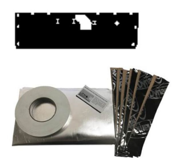 Picture of 1969-1970 Ford Mustang Convertible QuietRide AcoustiShield Pre-Cut Damper Barrier Kit