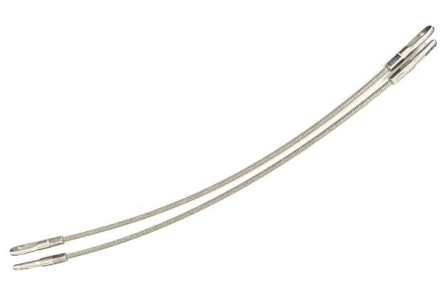 Picture of 70-74 Plymouth Cuda/Dodge Challenger -Rear Window Louvers 9" Cables Lanyards