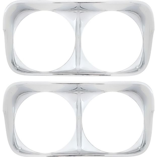 Picture of 1968 Impala / Caprice / Bel Air / Biscayne  Front Headlamp Bezels