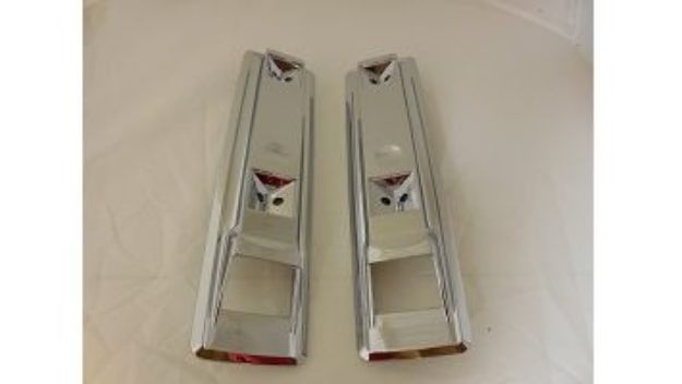 Picture of 1966-1970 B-Body & C-Body Chrome Front Armrest Bases for 9" Pads by Vans Auto