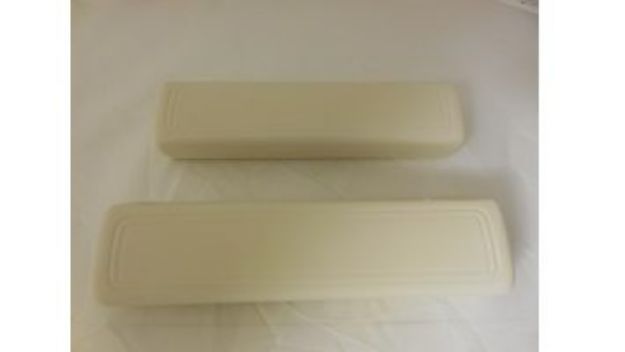 Picture of 1966-1970 B-Body Vans Auto Front Armrest Pads Pair White 9"