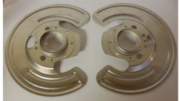 Picture of 1966-1969 B-Body Vans Auto Disc Brake Shields Pair for Dual Piston Bendix