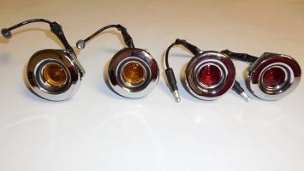 Picture of 1968 Dodge Dart Charger Vans Auto Curved Side Marker Lights Set