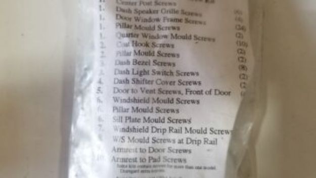 Picture of 1959 Dodge Coronet Interior Screw Kit by Vans Auto