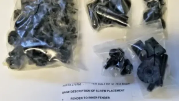 Picture of 1967-1970 Dodge Dart Valiant Vans Auto Fender Bolt Kit