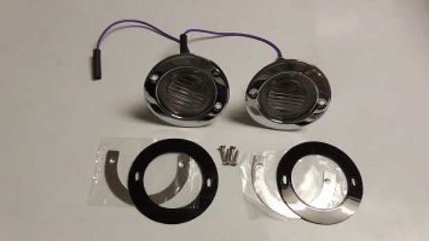 Picture of 1969 Dodge Charger Vans Auto Back Up Light Lens Assemblies Pair with Female Plug