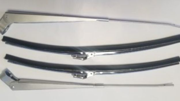 Picture of 1966-1970 B-Body Convertible Vans Auto Windshield Wiper Arms and Blades Pair