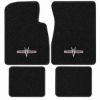 Illustration of 1963 Ford Falcon 4DR Sedan/Wagon Loop Floor Mats with Embroidered Logos - 4 Piece with #282 Sprint V8