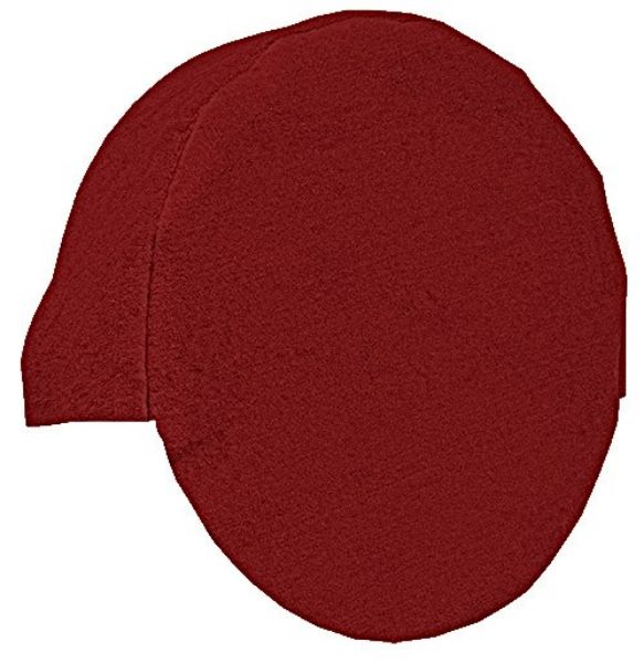 Illustration of 1981-1986 Chevrolet K20 Suburban Interior Tire Cover 1pc Cutpile, 1 piece, in 7039 Dark Red / Carmine