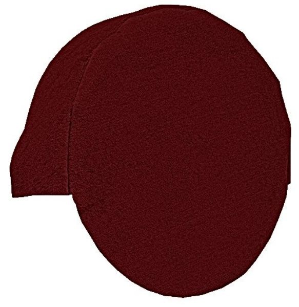 Illustration of 1987-1988 Chevrolet V10 Suburban Interior Tire Cover 1pc Cutpile, 1 piece, in 825 Maroon