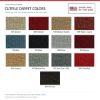 ACC Cutpile color options for ACC-TM-16265 - Proudly Made in the USA