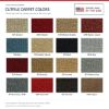 ACC Cutpile color options for ACC-TM-16367 - Proudly Made in the USA