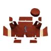 1965-1966 Ford Mustang Fastback Loop Trunk Kit with Boards - 11 Piece with optional #135 Cobra - illustrative logo placement