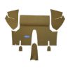 1971-1973 Ford Mustang Coupe Nylon Trunk Kit Floor Only - 6 Piece with optional #111 Ford In Oval - illustrative logo placement