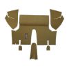 1971-1973 Ford Mustang Coupe Nylon Trunk Kit Floor Only - 6 Piece with optional #135 Cobra - illustrative logo placement