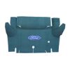 1965-1966 Ford Mustang Coupe Nylon Trunk Kit Floor Only - 1 Piece with optional #111 Ford In Oval - illustrative logo placement