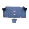 Illustration of 1967-1968 Ford Mustang ACC Loop trunk mat shown with the optional #110 Mustang Silver Running Pony logo
