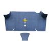 1967-1968 Ford Mustang Fastback Loop Trunk Kit Floor Only - 2 Piece with optional #3 Mustang Gold Running Pony - illustrative logo placement