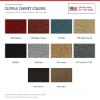 ACC Cutpile color options for ACC-TM-21625 - Proudly Made in the USA